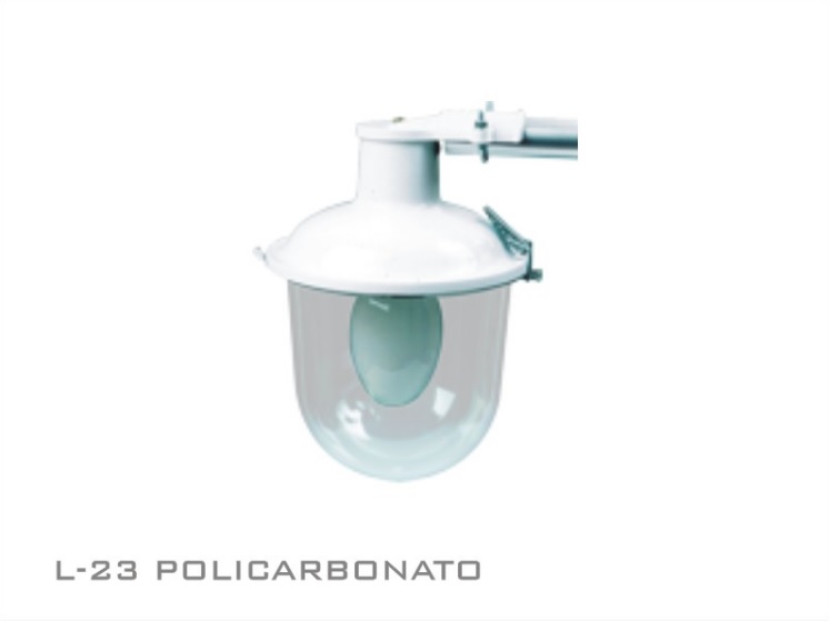 LUMINARIA P/BRAZO C/POLIC.E27 7691 L-23